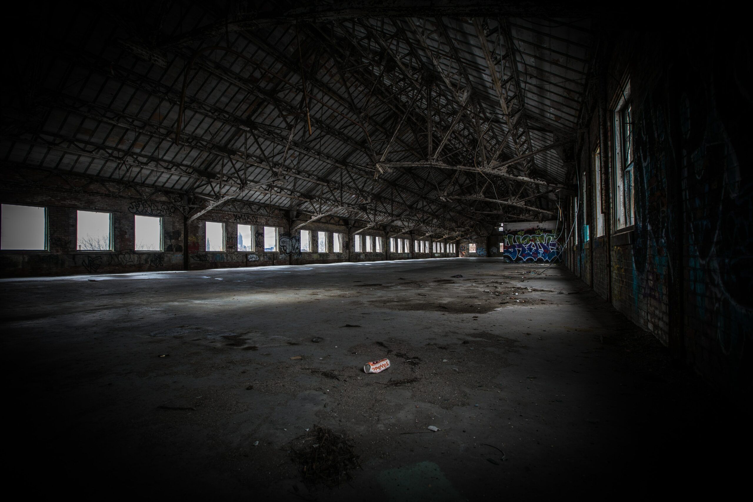 A stock image of a vacant warehouse property.