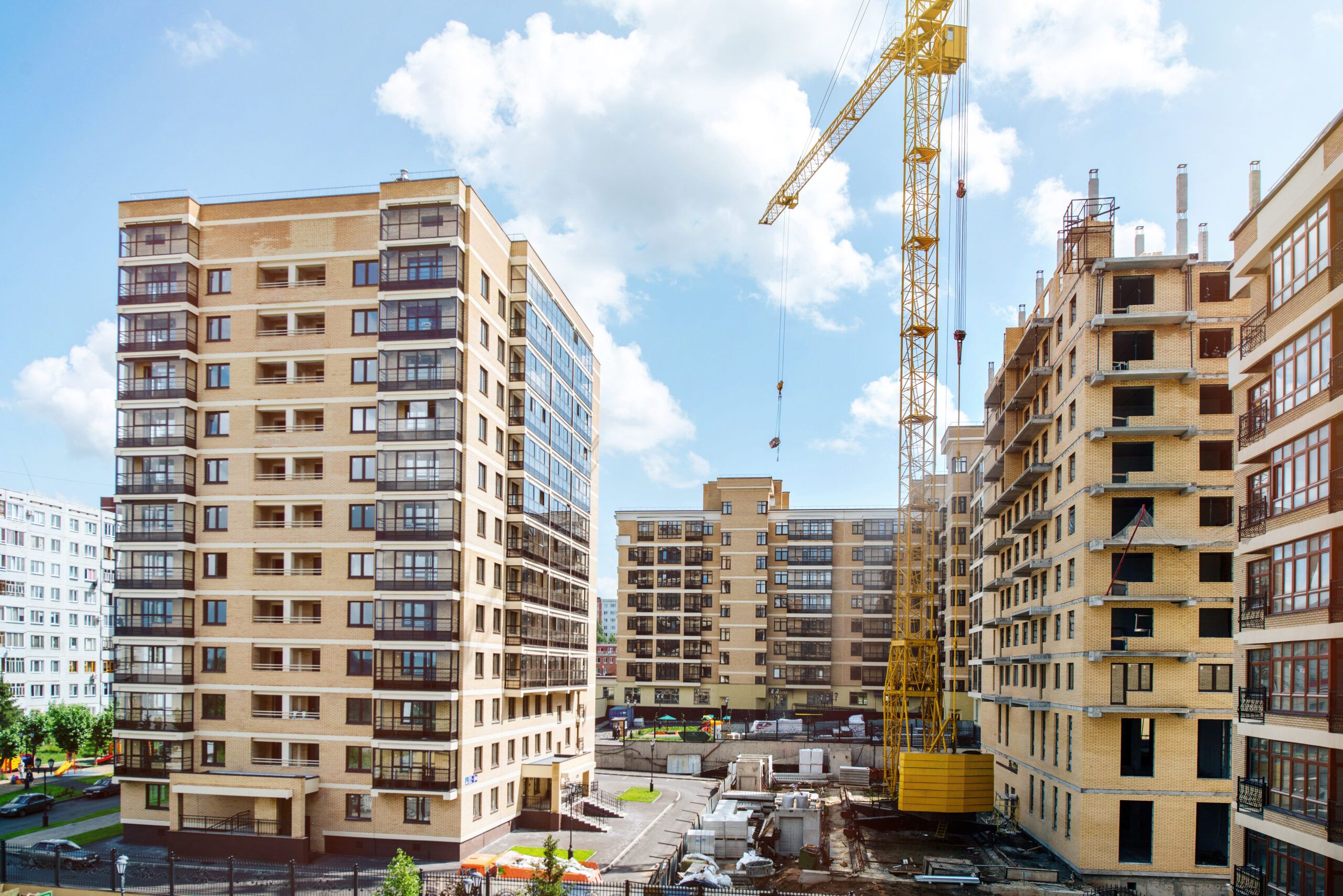 A stock image of a new building under construction